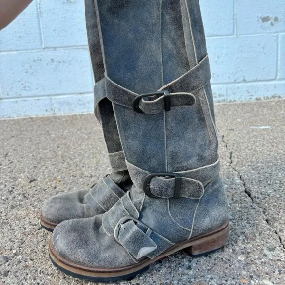 Gee WaWa Leather Moto Boots - Picture 4 of 5